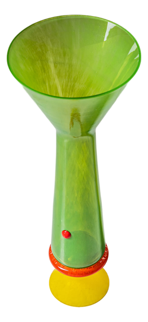 B.A.G. Series Green Vase from Barovier & Toso, Italy