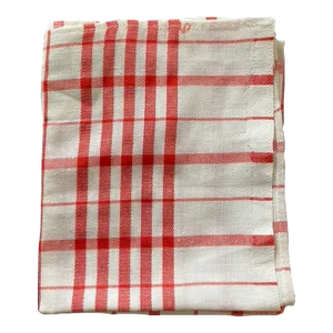 Red and White Picnic Napkin From Romania