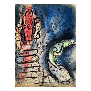 Marc Chagall, Ahasuerus Sends Vasthi Away, 1960, Lithograph For Sale