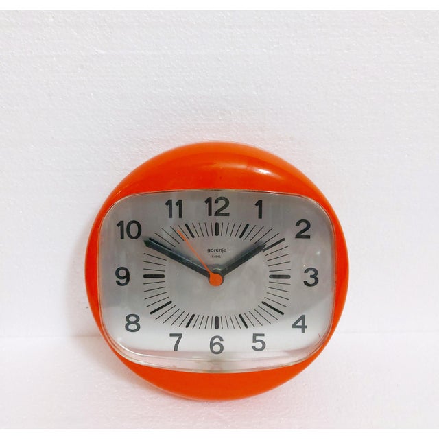 Mid-Century Modern Vintage Gorenje Wall Clock, 1970s For Sale - Image 3 of 14
