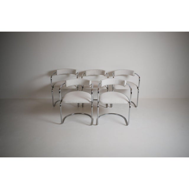 Chairs by Renato Zevi for Roche & Bobois, 1970s, Set of 5 For Sale - Image 3 of 18