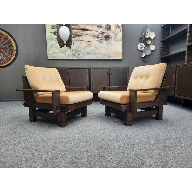 Brutalist Living Room Set Model St. Moritzby Klaus Rausch, 1960s, Set of 7 For Sale - Image 14 of 18