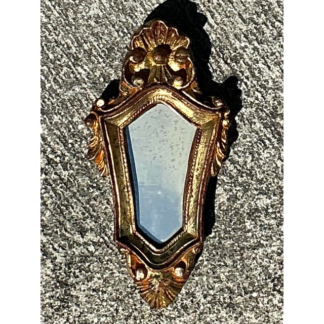 Wood Vintage Italian Collection of Gilt Mirrors - Set of 3 For Sale - Image 7 of 12
