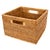 Brown Artifacts Rattan Square Storage Basket with Handles in Honey Brown - 12" For Sale - Image 8 of 8
