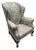 Schumacher Upholstered Wingback Chair For Sale