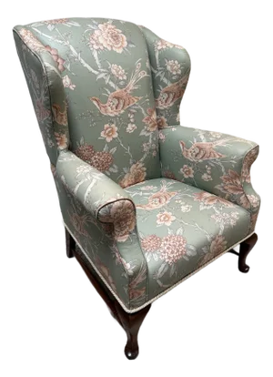 Schumacher Upholstered Wingback Chair