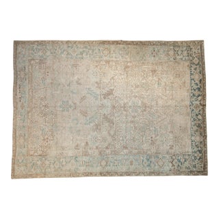 Vintage Distressed Mehrivan Carpet - 7'10" x 10'8" For Sale