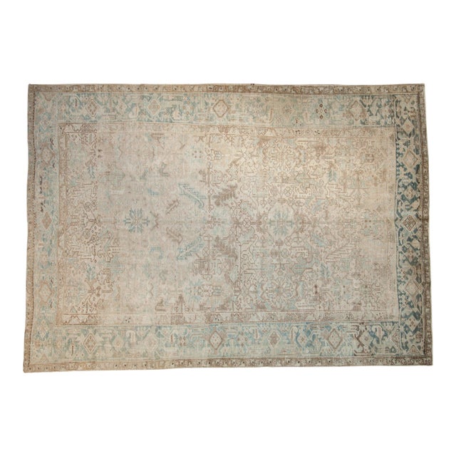 Vintage Distressed Mehrivan Carpet - 7'10" x 10'8" For Sale