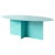 Across Oval Light Blue Coffee Table by Secondome Edizioni For Sale - Image 9 of 9