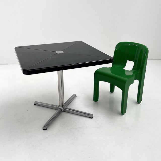 Black Plana Folding Table attributed to Giancarlo Piretti for Castelli, 1970s For Sale - Image 10 of 12