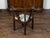 19th Century English 19th Century Oak Corner Chair with Carved Foliage and New Upholstery For Sale - Image 5 of 10