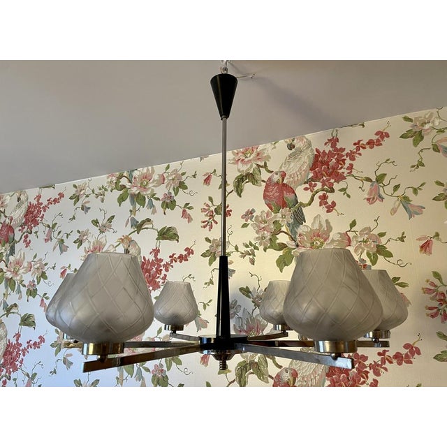 Mid-Century Modern Mid-Century Modern Pendant Lamp in Metal, 1950s For Sale - Image 3 of 18