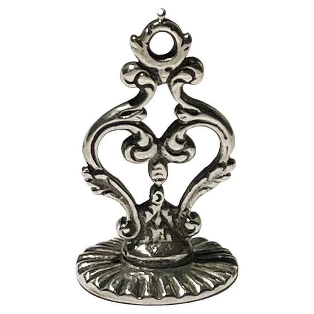 Metal 18th Century Dutch Fob Seal with Coat of Arms For Sale - Image 7 of 7