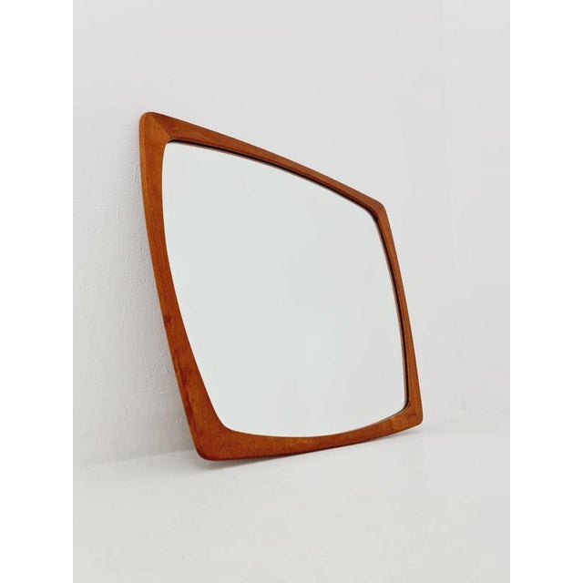 Large Mid-Century Modern Danish Wall-Mounted Mirror, 1960s For Sale - Image 13 of 16