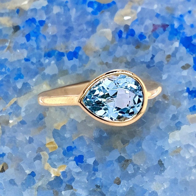 2010s Natural Topaz Ring 6.5 14k Y Gold 3.15 TCW Certified For Sale - Image 5 of 15