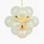 White Space Age Atomic Sputnik Brass Twelve Glass Spheres Ceiling Light from Kaiser Leuchten, Germany, 1960s For Sale - Image 8 of 8