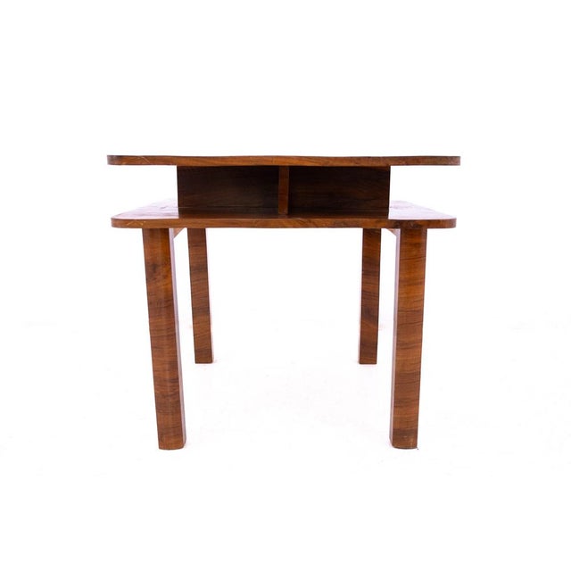 Art Deco Rectangular Coffee Table, Poland, 1940s For Sale - Image 3 of 10