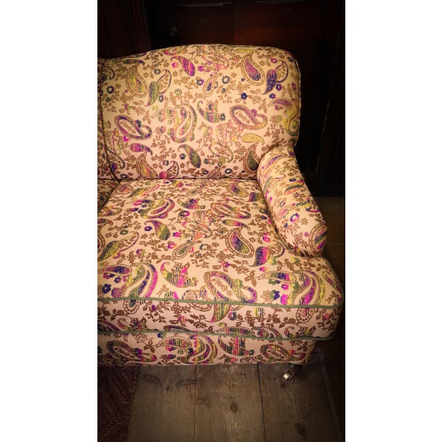 Three-Seater Standard Sofa with Embroidered Paisley, 2010s For Sale - Image 14 of 16