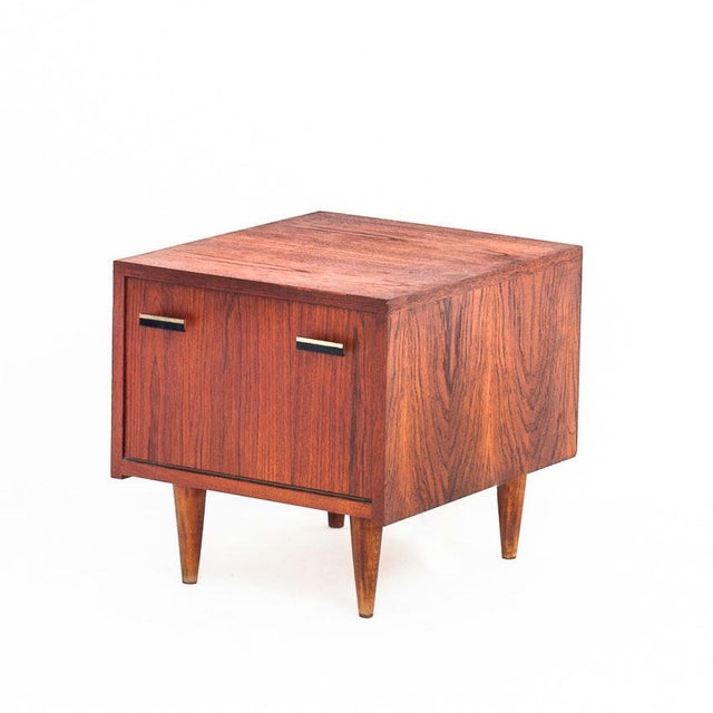 Vintage Scandinavian Style Teak Bedside Table, France, 1960s For Sale - Image 12 of 12