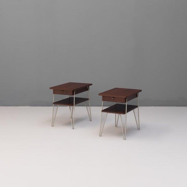 Mid-Century Modern Bedside Tables, 1960, Set of 2 For Sale - Image 9 of 9