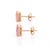 Not Yet Made - Made To Order 18k Yellow Gold Natural Pink Sapphire Stud Earrings - a Pair For Sale - Image 5 of 6