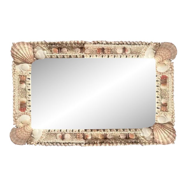 Marbella Shell Mirror - Horizontal For Sale