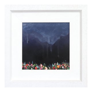 Stormy Clouds - – Original Mixed Media Impasto Abstract Floral Painting on Canvas (2025) by Lee Herring For Sale