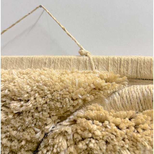 Dan Friedman Large Fiber Art Wall Hanging, Wool, Cotton & Wood, 1970s For Sale - Image 4 of 18