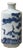 Small Blue White Handpaint Cranes Pine Scenery Graphic Porcelain Vase For Sale