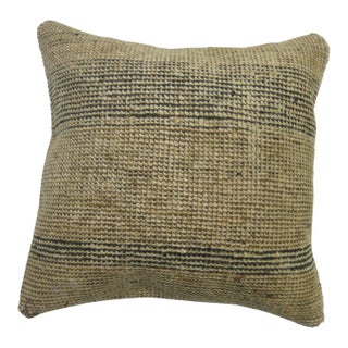 Neutral Moroccan Rug Pillow For Sale