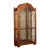 Beautiful Vintage Labeled Henredon Tuscan Style Large Scrolled Iron Door Curio Cabinets For Sale