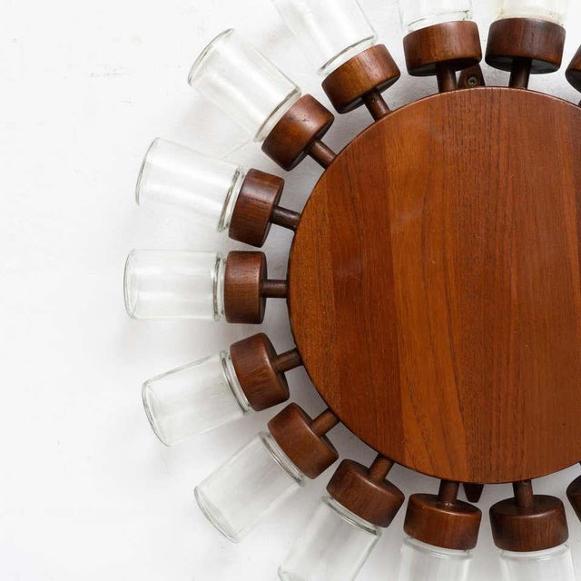 Danish Round Spice Display in Wood, 1950s, Set of 19 For Sale - Image 10 of 18