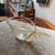 Glass 1990s Modern Christian Dior Clear and Gold Murano Glass Big Wing Centerpiece For Sale - Image 7 of 17
