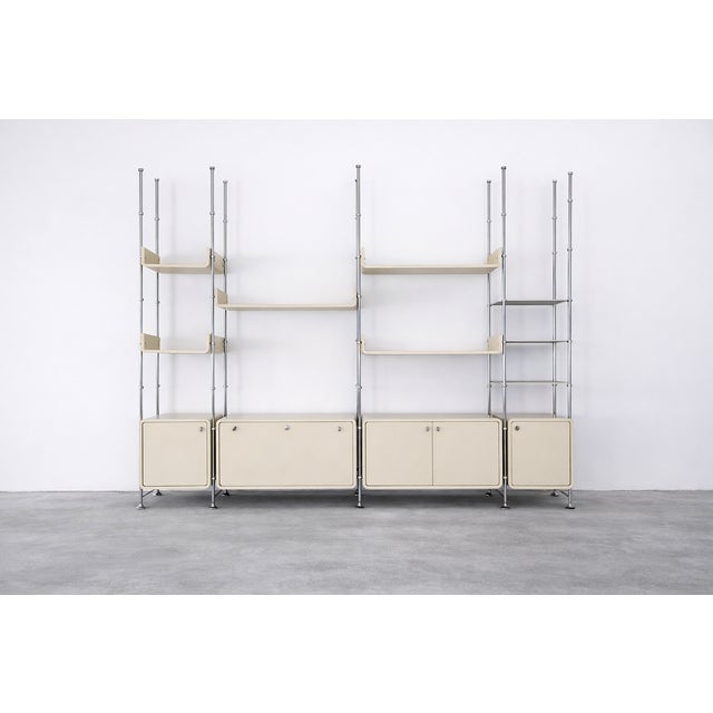 Material: Steel & wood (painted) • Color: Beige/Yellow (original) • Condition: Unrestored, in original condition – no...