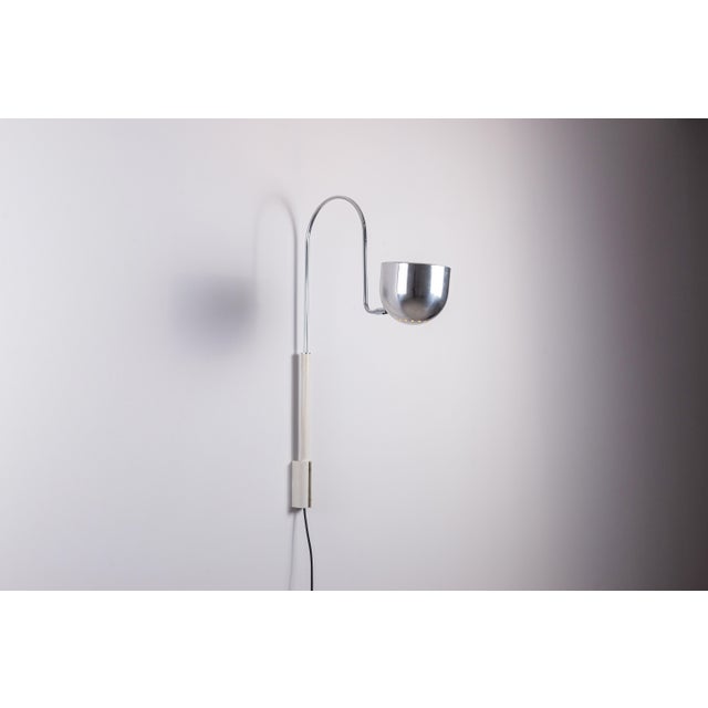 Mid-Century Modern Adjustable Wall Lamp by Danilo and Corrado Aroldi for Stilnovo, 1960s For Sale - Image 3 of 15