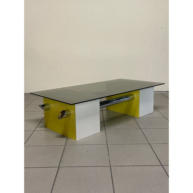 Coffee Table in Colored Formica and Glass, 1970s For Sale - Image 17 of 18