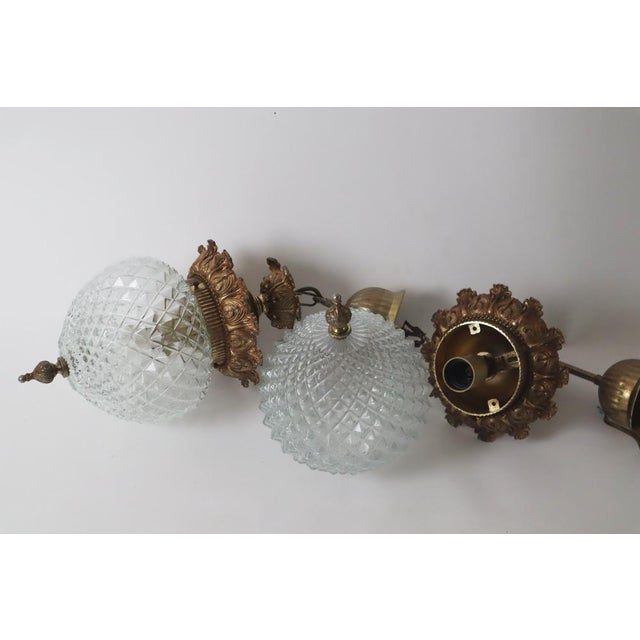 Gold Hollywood Regency Gilded Pineapple Lantern Lamp from Massive, Belgium, 1970s For Sale - Image 8 of 18