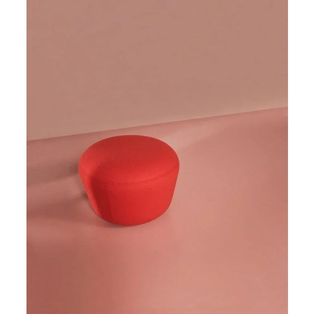 Haven Petrol Pouf by Warm Nordic For Sale - Image 6 of 7