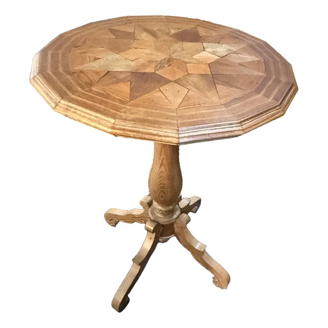 Cherry and Walnut Side Table, 1940s For Sale
