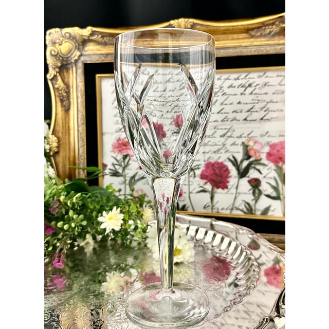 Transparent Vintage Waterford Crystal Signature John Rocha Wine Glass For Sale - Image 8 of 11
