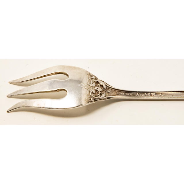 Metal Mid 20th Century Sterling Silver Reed and Barton Cocktail Fork For Sale - Image 7 of 8