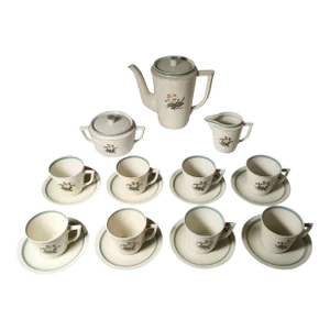 Vintage Royal Copenhagen Denmark Porcelain Coffee / Tea Service Set - 27 Pieces
