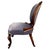 Victorian Mahogany Spoon Back Nursing Chair with Carved Cabriole Legs, 1850 For Sale - Image 3 of 7