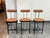 Design Plus Gallery presents a Set of Three Swivel Counter Stools from Michael Oren Design. These stools are in the style...