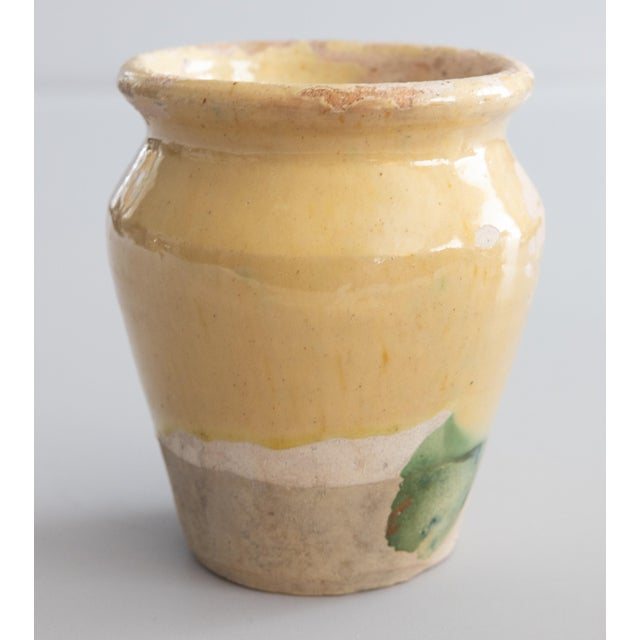 19th Century French Yellow Glazed Confit Pot For Sale - Image 9 of 9