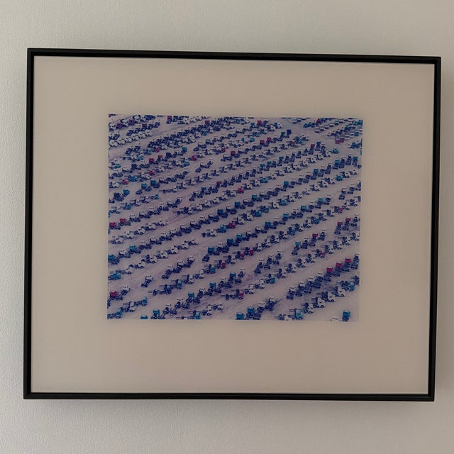Such a cool aerial photograph purchased from Ellen Miller Gallery at ArtBasel 2000ish. I love the geometry and color...
