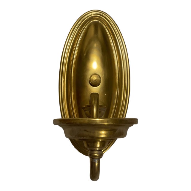 Antique Neoclassical Style Sconce Plate Base Part for Single Arm For Sale
