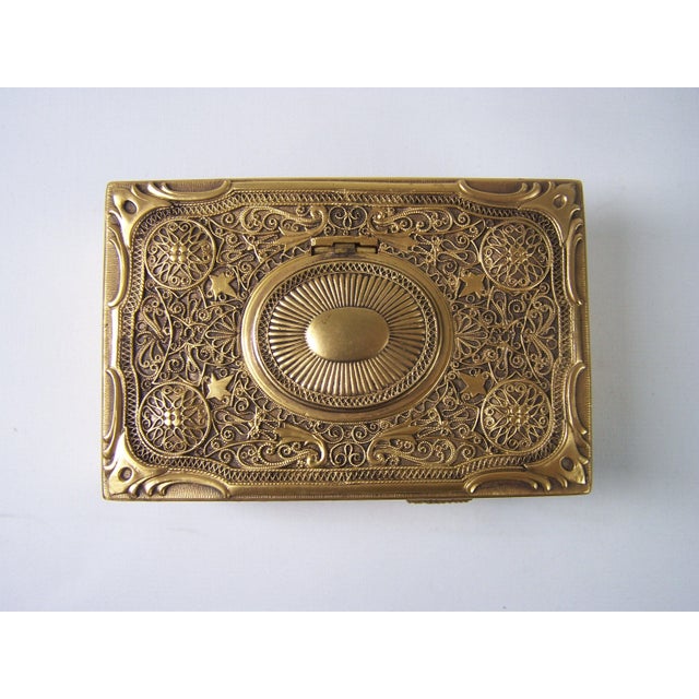 Filigree Singing Bird Box by K. Griesbaum, 1960s For Sale - Image 3 of 14