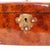 Wood English Burl Walnut Tea Caddy With Decorative Brass Mounts For Sale - Image 7 of 10