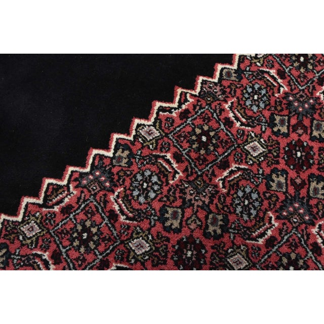 1990s Bidjar Rug 10′ X 14’3” Black Wool Vintage Traditional Hand-Knotted Carpet For Sale - Image 5 of 15